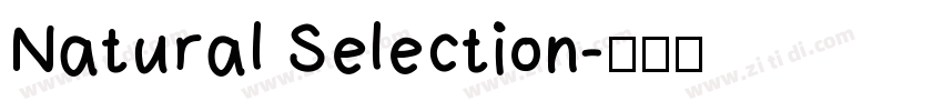 Natural Selection字体转换